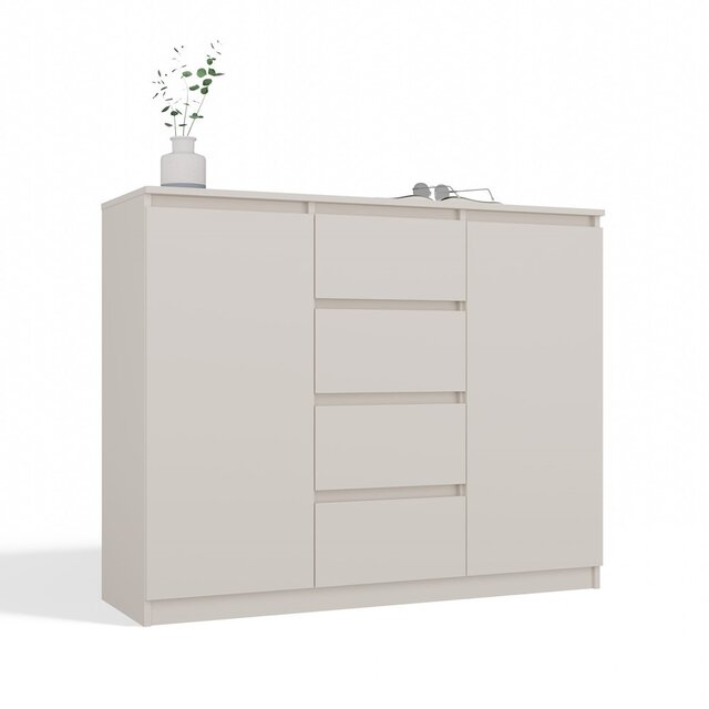 Dressoir - 120 cm 4 lades  creme 2D4S