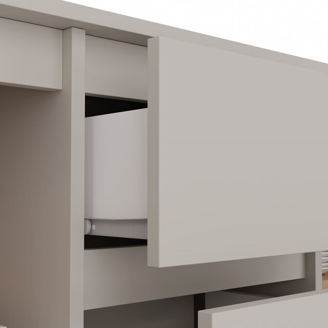 Dressoir - 120 cm 3 lades  creme