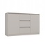 Maxy-shop Dressoir - 120 cm 3 lades creme