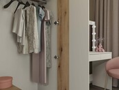 Kledingkast creme 150x55x200 2 lades