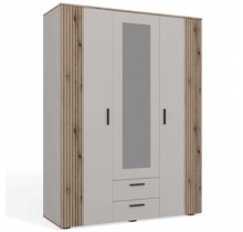 Kledingkast creme 150x55x200 2 lades