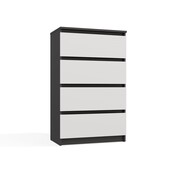 Ladekast M 4 lades antraciet wit 70 cm breed