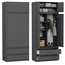 Maxy-shop Kledingkast antraciet XL 2 lades