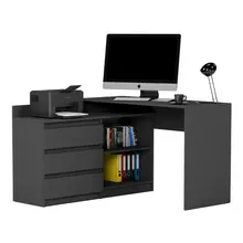 Hoekbureau antraciet