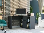 Hoekbureau antraciet links en rechts