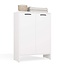 Badkamerkast nina met wasmand en zijkast wit
