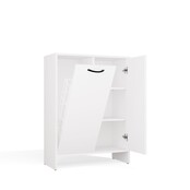 Badkamerkast nina met wasmand en zijkast wit