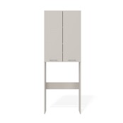 Wasmachine ombouw creme met zijkast