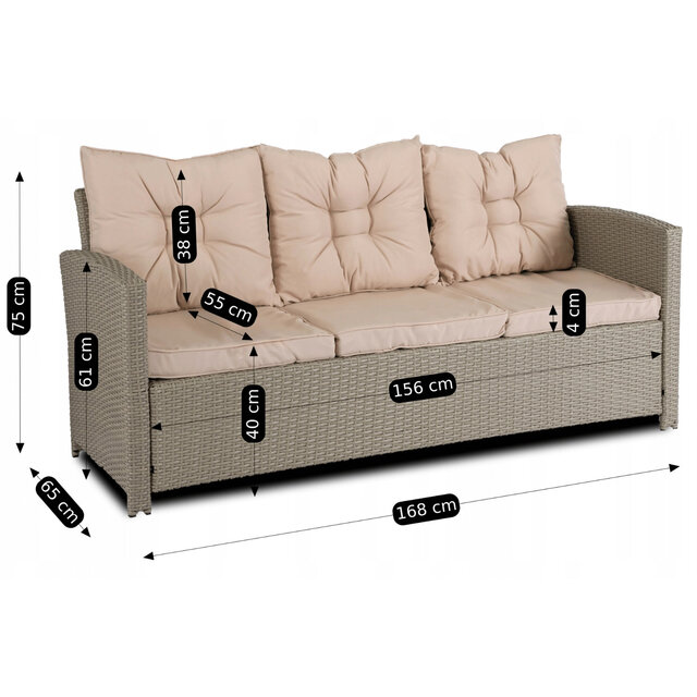 Colorado lounge set  6 delig