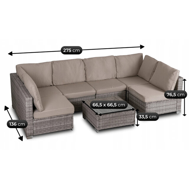 Columbus lounge hoekbank