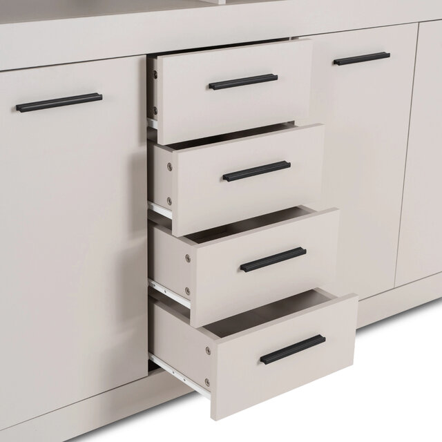 Dressoir  190 cm Breed creme