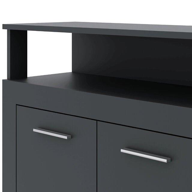 Dressoir  190 cm Breed Antraciet