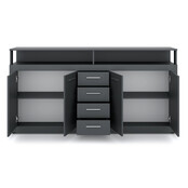 Dressoir  190 cm Breed Antraciet