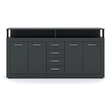 Dressoir  190 cm Breed Antraciet