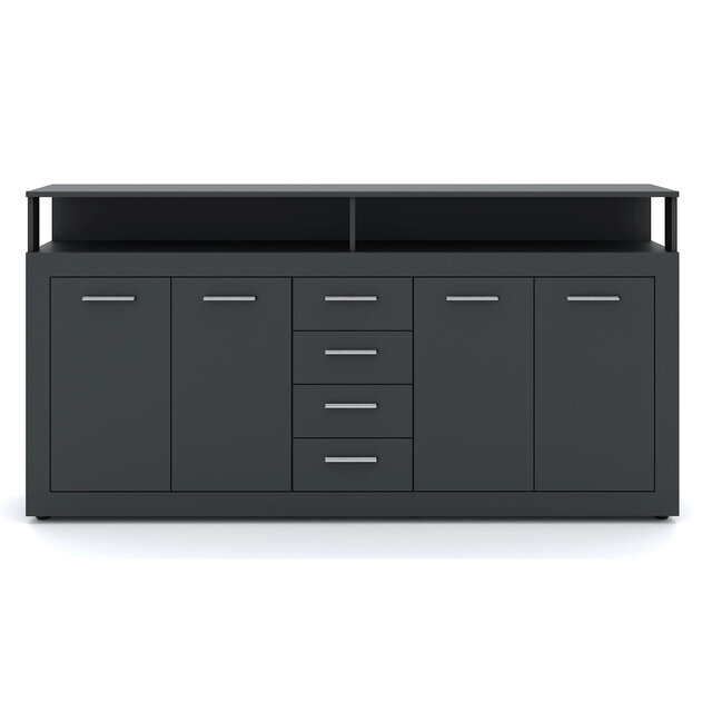 Dressoir  190 cm Breed Antraciet