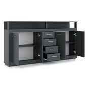 Dressoir  190 cm Breed Antraciet