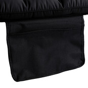 Ligstoel zwart 190 x 73 x 32 cm