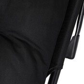 Ligstoel zwart 190 x 73 x 32 cm