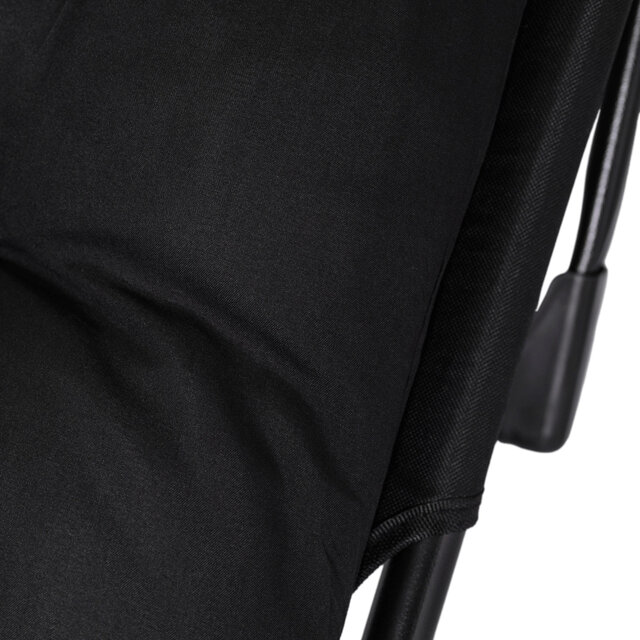 Ligstoel zwart 190 x 73 x 32 cm