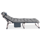 Ligstoel grijs saturn 190 x 73 x 32 cm