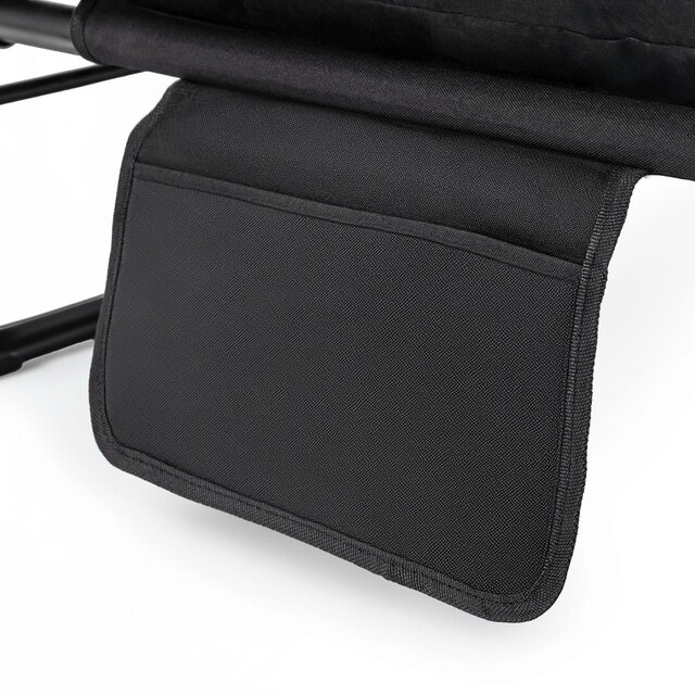 Ligstoel zwart saturn 190 x 73 x 32 cm