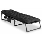 Ligstoel zwart saturn 190 x 73 x 32 cm