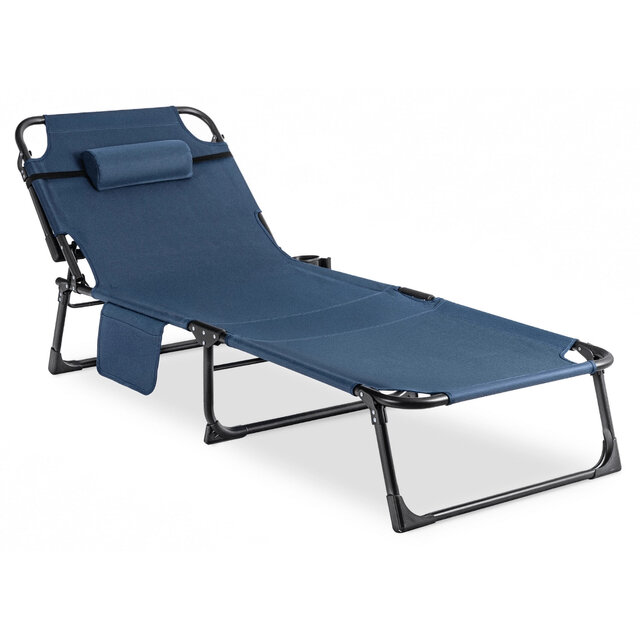 Ligstoel blauw saturn 190 x 73 x 32 cm