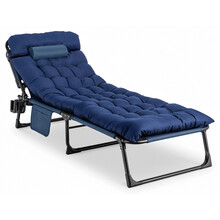 Ligstoel Blauw Saturn