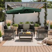 Zweefparasol groen  met hoes 300 CM