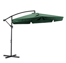 Zweefparasol groen  met hoes 300 CM