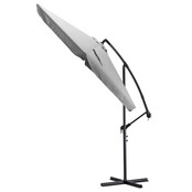 Zweefparasol Lichtgrijs met hoes 300 CM