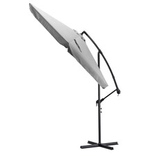 Zweefparasol Lichtgrijs