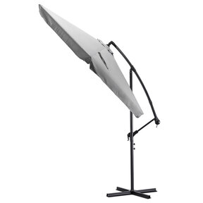 Zweefparasol Lichtgrijs