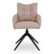 Eetkamersteol set van 4 july  beige