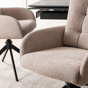 Eetkamersteol set van 4 july  beige
