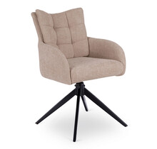 Eetkamersteol set van 4 july  beige