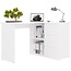 Maxy-shop Hoekbureau nice wit rechts 3 lades