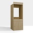 Maxy-shop Wasmachine en wasdroger kast met lade eiken  set 2 stuks