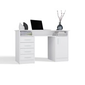 Bureau ADA Wit 125 cm 4 lades