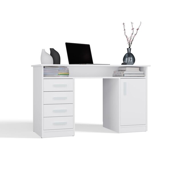 Bureau ADA Wit 125 cm 4 lades