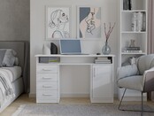 Bureau ADA Wit 125 cm 4 lades