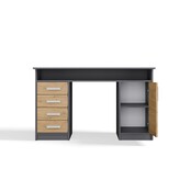 Bureau ADA Antraciet  Eiken 125 CM