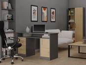 Bureau ADA Antraciet  Eiken 125 CM