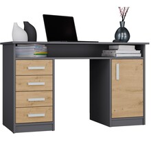 Bureau ADA Antraciet  Eiken 125 CM