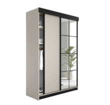 Schuifdeurkast  met spiegel  lamaro 167 cm Crème