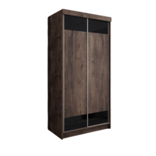 Kledingkast  eiken zwart 100 cm