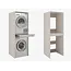 Maxy-shop Wasmachine/wasdroger kast om de droger boven de wasmachine te plaatsen creme