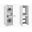 Maxy-shop Wasmachine/wasdroger kast om de droger boven de wasmachine te plaatsen wit