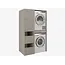 Maxy-shop Wasmachine/wasdroger kast met lade en zij kast  taupe