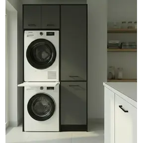 Wasmachinekast met Ombouw voor Wasdroger